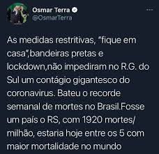 17 de diciembre de 2020 · Osmar Terra Posts Facebook