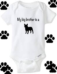 My Big Brother Is A French Bulldog Baby Bodysuit White Baby Etsy
