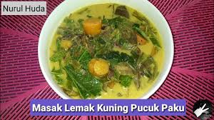 Pucuk paku goreng belacan bahannya : 30 Resepi Masak Lemak Kuning Pucuk Paku Youtube