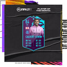 Latest fifa 21 players watched by you. Helmar Designs On Twitter Dominic Calvert Lewin Is The September Premier League Potm Potm Fifa21
