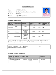 It's a document you show to a potential employer with the goal of selling yourself and your skills. Cv For Tcs Technology Engineering Computing And Information Technology