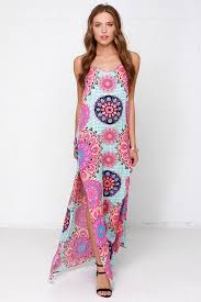 Mink Pink Mandala Dreams Fuchsia Print Maxi Dress Maxi Dress Cheap Maxi Dresses Womens Maxi Dresses