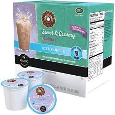 The Original Donut Shop Sweet And Creamy Iced Coffee Pods Medium Roast 16 Count For Keurig Brewers Walmart Com In 2021 Coffee Calories Donut Shop Coffee Iced Coffee