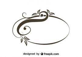 Download Retro Asymmetrical Oval Swirl Stylish Design For Free Stencil Stampabili Gratuiti Stencil Stampabili Cornici