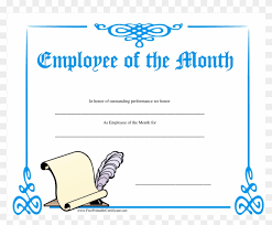 The employee of the month (eom) is a type of reward program given out by companies (often to encourage the staff to work harder and more productively). Employee Of The Month Certificate Template Free Templates Certificate Of Excellence Templates Free Hd Png Download 1024x791 3585920 Pngfind