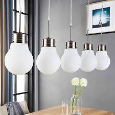 Esstischlampe dimmbar 8ydm leuchten fa r grosse tische teil 5. Led Hangelampe Bado Gluhlampenform Dimmbar 5 Fl Kaufen Lampenwelt De
