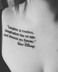Disney Tattoos Quotes Disney Tattoos Quotes Collar Bone Tattoo Disney Tattoos