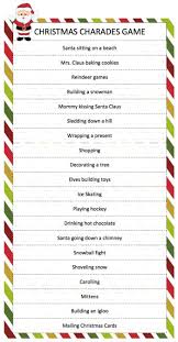 Christmas Charades Game Moms Munchkins Christmas Charades Christmas Charades Game Christmas Party Games