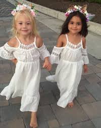 Pageant White Cute Lace Dresses Girl Clothes Summer Beach Clothing Dress Princess Kids Baby Girls Kid Shop Global Kids Baby Shop Online Baby Kids Clot Long