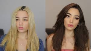 One reddit user writes, my hair and my beard are both black, my beard started changing to blonde some this leads us back to eumelanin, the black and brown pigment that gives brunettes their gorgeous hair color. Dying My Hair From Blonde To Brunette Youtube