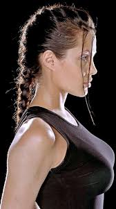 The Gorgeous Bouncy Breasts Of The Amazing Angelina Jolie In A Tight Black Vest Lara Croft Angelina Jolie Angelina Jolie Tomb Raider Angelina Jolie