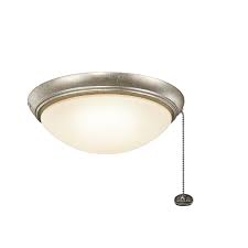 Fanimation 14 3 light halogen low profile bowl light kit for standard ceiling fans. Kichler Accessories Low Profile Led Ceiling Fan Light Kit In Sterling Gold Lightsonline Com