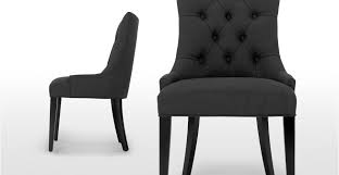 Flynn Scoop Back Chair In Midnight Black Made Com Chaise Encre Noire Mobilier De Salon