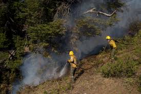 Está fuera de control el incendio que se inició el pasado domingo y que ya consumió 6.500 hectáreas de zona boscosa. Como Esta El Incendio De El Bolson Y Como Sigue El Combate Del Fuego