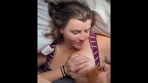 she cums hard with vibrator on her pussy - nipple sucking, intimate,  intense orgasm