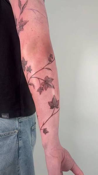 Ivy Vine Tattoo Wrapping Arm