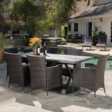 Our marble table tops are a natural stone that each have their own. Stone Patio Dining Furniture Patio Furniture The Home Depot