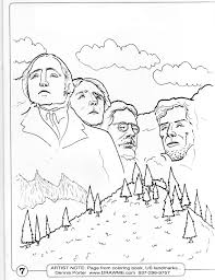 Mount rushmore coloring page to download and print. Mount Rushmore For A Coloring Book Coloring Pages Inspirational Caricature Drawing Coloring Pages