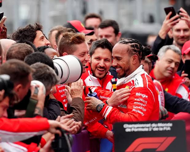 Hamilton elated after beating Verstappen to second 'in good day of racing'  at Canadian GP | Formula One 2026 | The Guardian