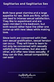 Maybe you would like to learn more about one of these? Sagittarius And Sagittarius Compatibility In Sex Love And Friendship