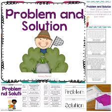 This Problem And Solution Literacy Packet Contains Activities To Help With Your Reading Strat Problem Solution Activities Problem And Solution Writing Problems