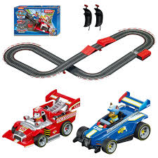 5 carrera go power grip racing set. Carrera Go Battery Operated 1 43 Scale Paw Patrol 14 Slot Car Race Track Set With Jump Ramp Featuring Chase Versus Marshall Walmart Com Walmart Com