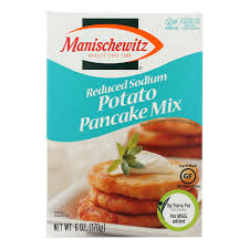 Mix pancake mix with salt. Kosher Instant Potatoes Potato Pancakes Potato Latke Unfi Easy Options