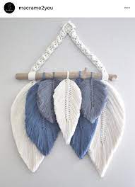 Great savings & free delivery / collection on many items. Macrame Feather Wall Hanging Macrame Feather Wall Hanging Feather Diy Macrame Wall Art