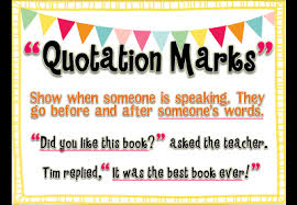 quotation marks in dialogue lessons tes teach