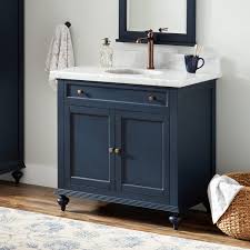 36 Keller Mahogany Vanity For Undermount Sink Vintage Navy Blue Bathroom Vanities Bathr Blue Bathroom Vanity Small Bathroom Vanities Navy Blue Bathrooms