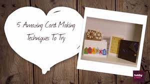 This split image card is a fun card making technique that will make you look like a pro! 5 Amazing Card Making Techniques To Try Hobbycraft Youtube