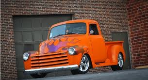 Image result for Orange 1952 Truck