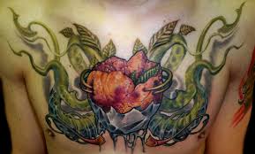 Heart designs can be worn in different places and various color shades can also be used to express the intricacy of the design. Heart With Vines By Luca Natalini Tattoonow
