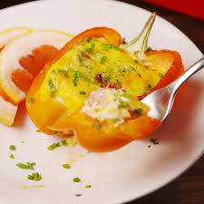 Omelet Stuffed Peppers Video Recipe Video Stuffed Peppers Food Recipes