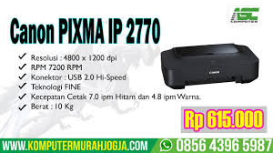Compatible and original ink cartridges to choose from. Review Canon Pixma Ip 2770 Indonesia Youtube