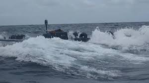 Narco submarines are commonly associated with the pacific and caribbean. Video Us Coast Guard Boards Narco Sub Carrying 17 000 Pounds Of Cocaine
