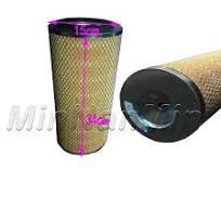 Oil Auto Water Fuel Cartridge Press Filtration Air Filter Cartridge for  1025 Filter Cartridge with Fan Blade 20801-01021/G25591-02551