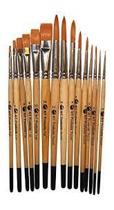 Oil Acrylic Watercolor Fine Art Set Of 15 Paint Brushes Best Variety Of Round And Flat Brush Heads Durable Art Supplies Drawing Art Brushes Art Supplies