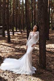 Beaded Fitted Wedding Dress With Sleeves Liza Ray New York Stylish Wedding Dresses Online Wedding Dress Online Wedding Dress Shopping