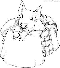 Cute Pig Animal Coloring Books Animal Coloring Pages Farm Animal Coloring Pages