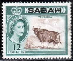 Sabah 1964 Sg 413 Animal Tembadau Fine Used Sg 413 Scott 6 Other North Borneo Stamps Here Con Imagenes Sellos Estampilla Postal Filatelia
