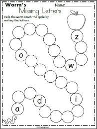 Worm S Missing Letters Worksheet For Kindergarten Madebyteachers Letter Worksheets Kindergarten Alphabet Worksheets Kindergarten Alphabet Worksheets Preschool
