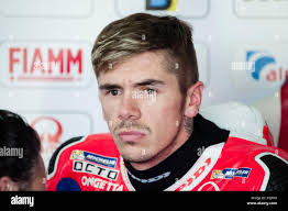 Aragon, Spain. 23 September, 2017. Scott Redding of the OCTO Pramac Racing  Motogp Team in the garage during the Saturday qualifying of the Aragon  Grand Prix of Motogp. Credit: Pablo Guillen/Alamy Live