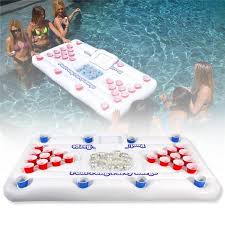 Inflatable Beer Pong Table With Ice Chest Beer Pong Tables Water Party Beer Pong