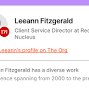 Profile Picture of Leeann Fitzgerald - Client Service Director at Red Nucleus - The Org (@theorg.com) on Google