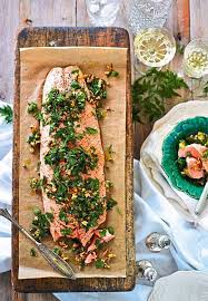 Gebackener Lachs Zu Meerrettichrisotto Und Grunem Gemuse Rezept Lecker Gebackener Lachs Rezepte Lachs Gerichte