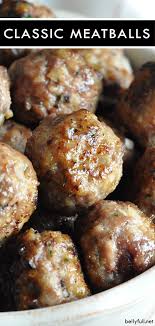 These Classic Meatballs Are A Foolproof Recipe That Will Be Your Go To Makes 80 So You Can Freeze A Bunch And Have Them Classic Meatball Recipe Recipes Food