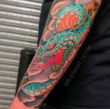 Japanese Snake Sleeve Tattoo By Ben O Grady Sydney Australia For Bookings Ogradytattoo Hush Com Www Benogradytatt Sleeve Tattoos Tattoos Snake Sleeve Tattoo