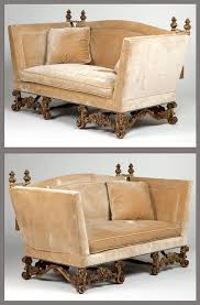 Lxv Style Antique Carved Giltwood Parlor Suite Lot 91 Knole Sofa Armchair Furniture Furniture