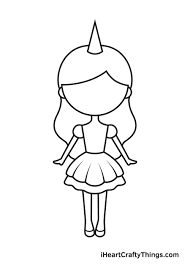 Download 400+ royalty free eyelashes unicorn vector images. Unicorn Girl Drawing How To Draw A Unicorn Girl Step By Step